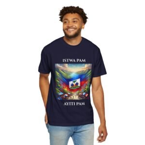 Inspirational Printed T-shirt/ Mayo Enspirasyon "ISTWA PAM, AYITI PAM"